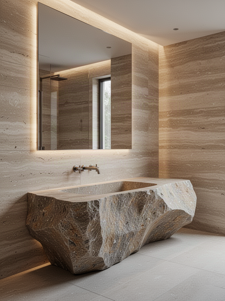 Lavabo Monolítico — ambiente conceitual